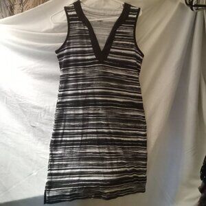 Land's End Black and White Jersey Dress, Size XS